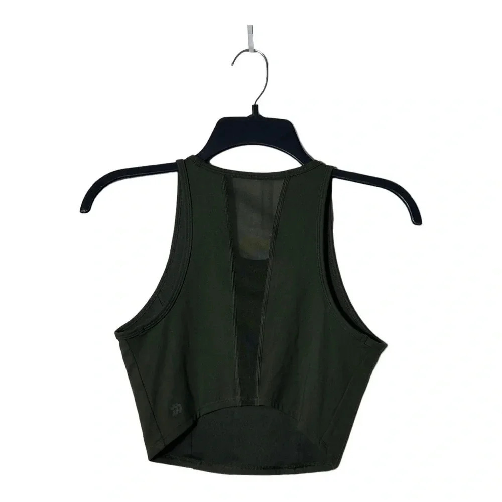 1866. ALL IN MOTION CROPPED WORKOUT/ATHLETIC TOP  HUNTER GREEN‎ IN COLOR SIZE SM - Picture 5 of 8